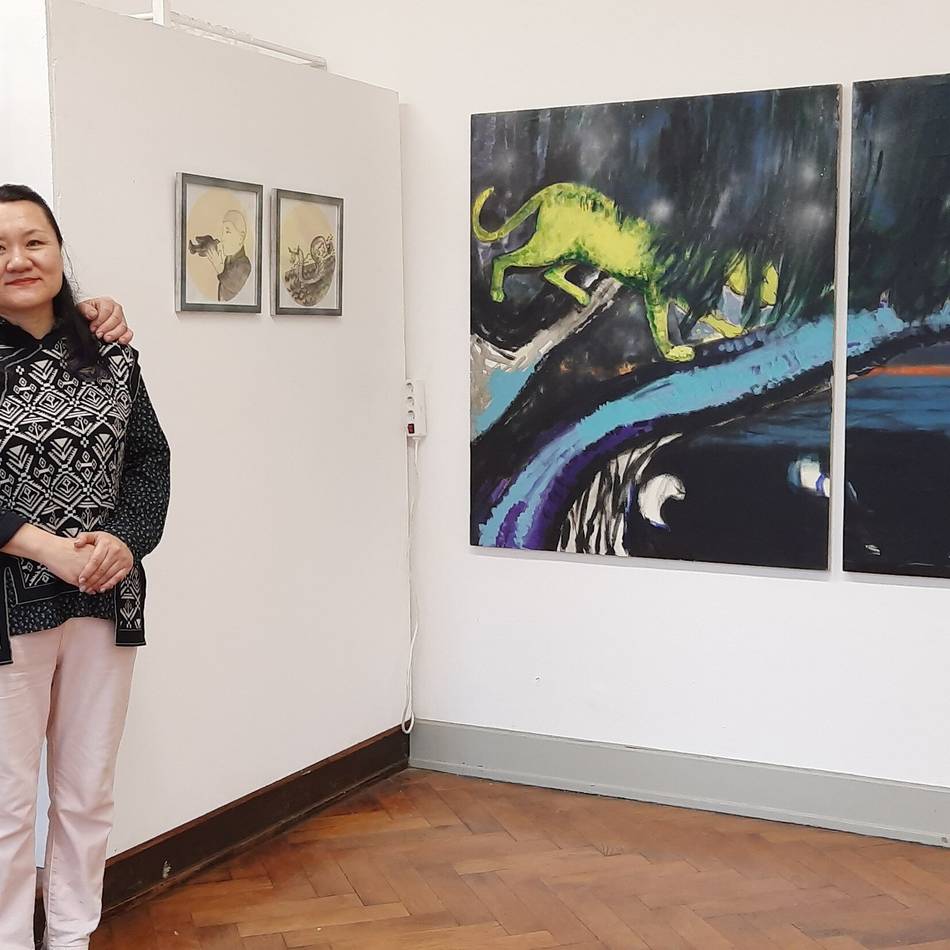 Ausstellung in Duisburg-Rheinhausen: Zhao Lixian und die Raubkatze als Symbol der Gefahr
