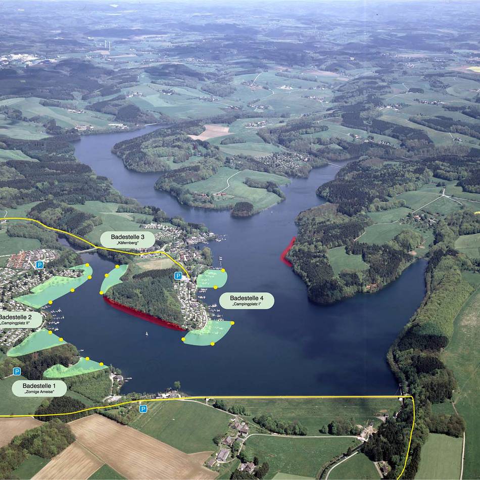 Hückeswagener Talsperre: Badeverbot an der Bever ist wieder aufgehoben