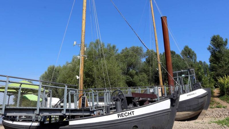 Wuppermündung in Leverkusen: Historische Schiffsbrücke öffnet für Publikum