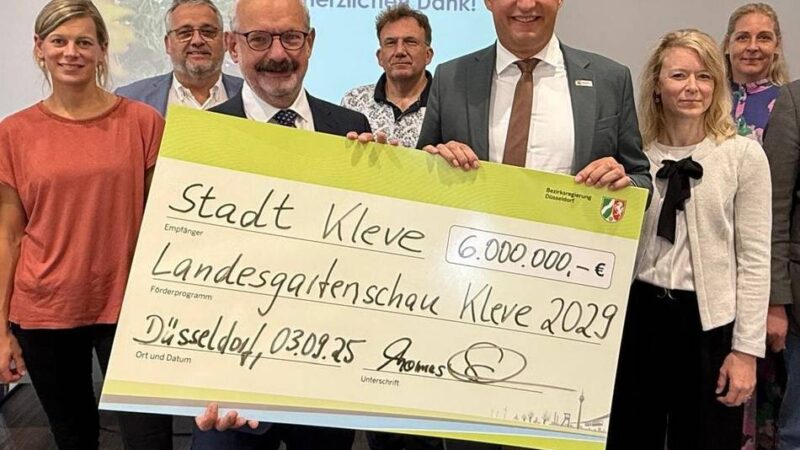 Landesgartenschau 2029 in Kleve: Sechs Millionen Euro für „mehr als nur eine Blumenshow“