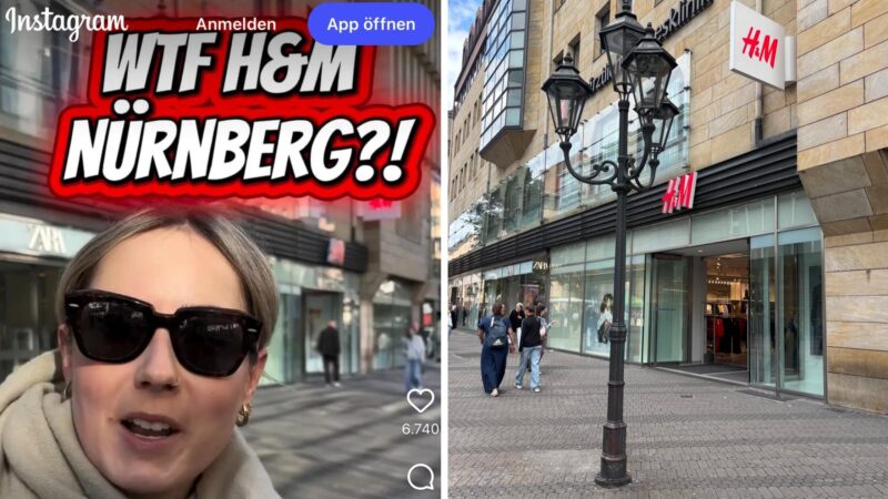 „WTF Nürnberg?“ Nach geplanter H&M-Filialschließung in Innenstadt – wütendes Video geht viral