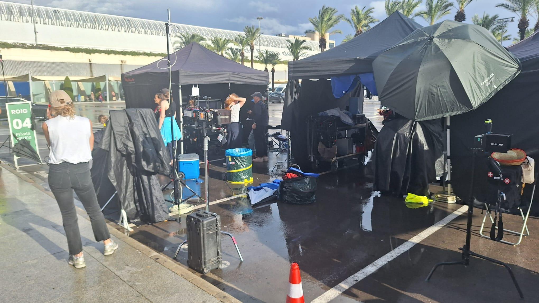 Überraschung im Ankunftsbereich: Deutsches Filmteam dreht am Flughafen Mallorca