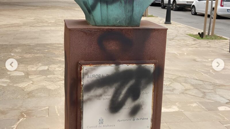 Hass auf Mallorca: Hakenkreuze und „Heil Hitler“-Code auf Denkmal für antifaschistische Ikone