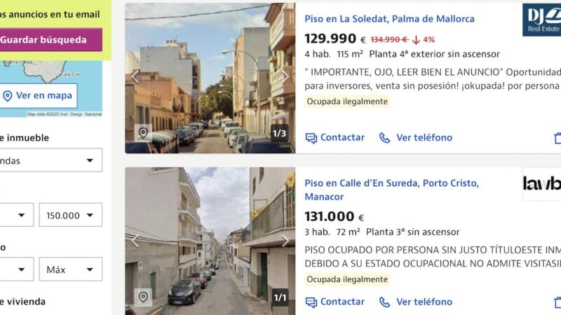 Besetzte Immobilien auf Mallorca: Experten sprechen von „attraktiven Investitionen“
