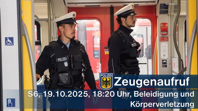 Bundespolizeidirektion München: Zeugenaufruf nach körperlichem Angriff