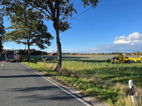 POL-MI: Schwerer Verkehrsunfall in Stemwede OT Oppendorf, Brockumer Straße