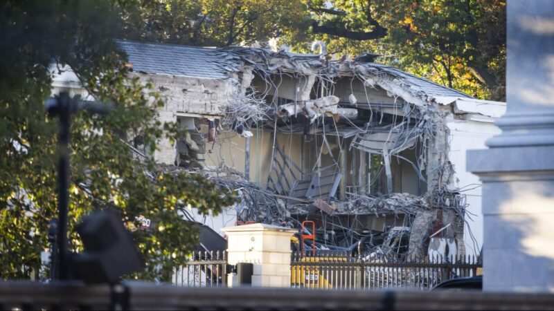 Abrissarbeiten am Weißen Haus für neuen Ballsaal