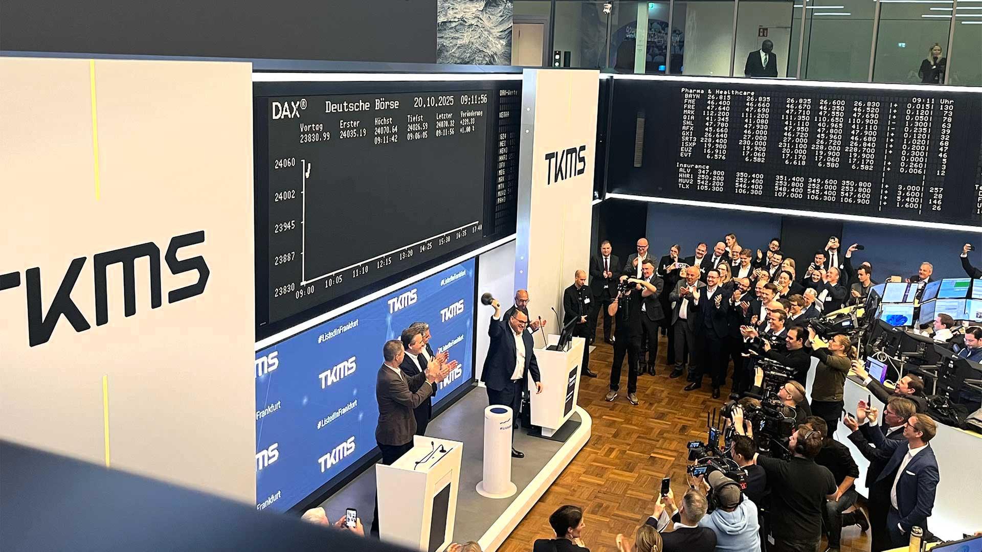 Abspaltung von Thyssenkrupp: TKMS startet fulminant an der Börse