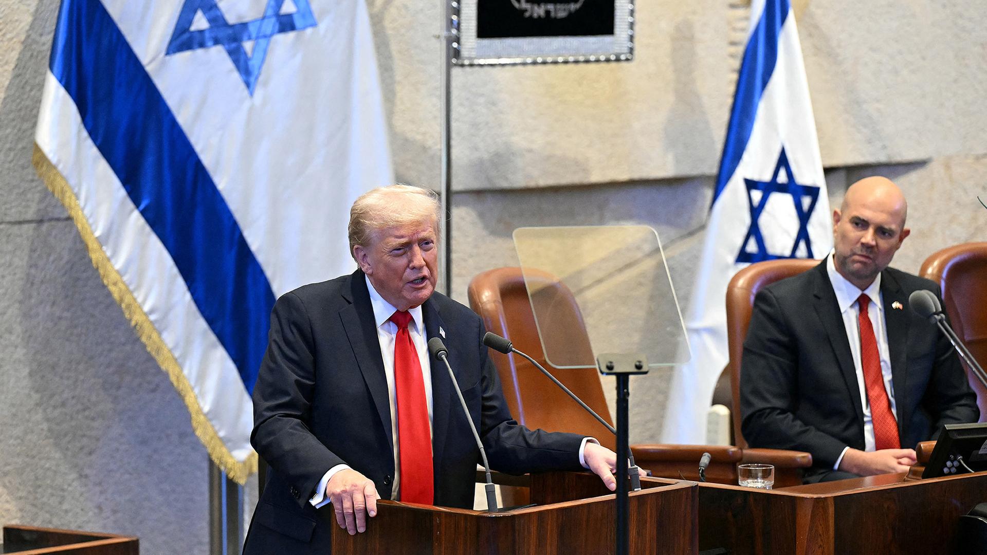 Knesset-Rede: Trump spricht von Beginn „dauerhafter Harmonie“