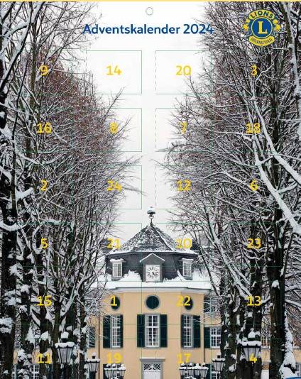 Für den guten Zweck: Ab Samstag gibt es den Adventskalender der Lions