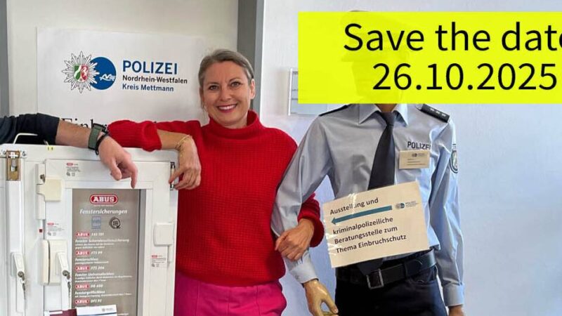 Aktion in Hilden: Polizei berät zum Einbruchschutz
