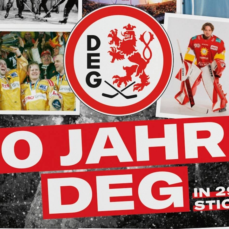 Am Samstag in der Düsseldorfer Ausgabe: Die DEG wird 90 – das Stickeralbum als kostenlose Beilage in der RP
