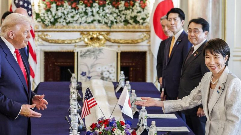 Länder stärken Allianz: Trump erhält 250 Kirschbäume als Geschenk von Japan