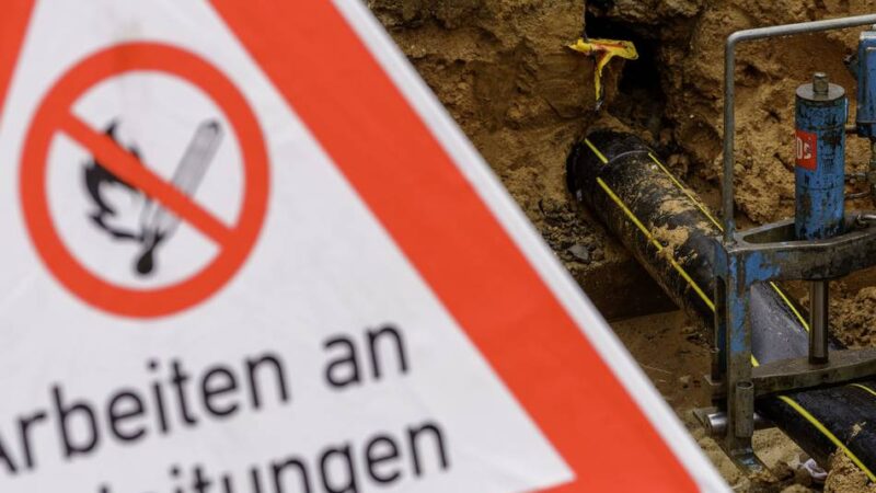 Baustelle in Düsseldorf: Gasleitung in Rath konnte nun repariert werden