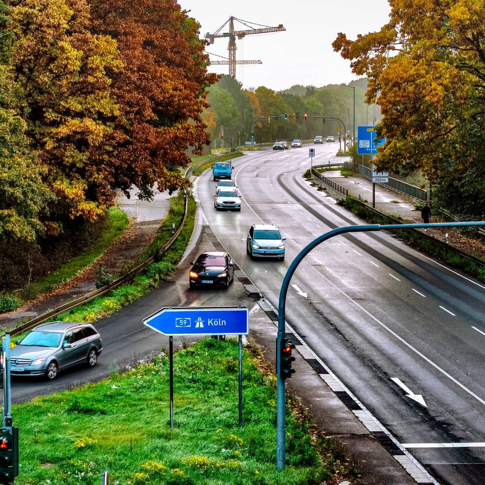 Noch sind Ferien: Befürchtetes Chaos wegen A59-Sperrung bleibt vorerst aus