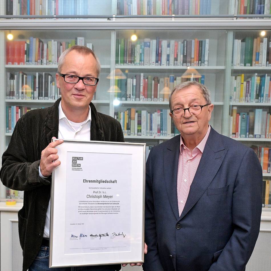 Volksbühne ehrt Christoph Meyer: Hochkultur auf Vertrauensbasis