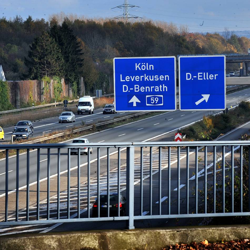 Zwischen Düsseldorf und Monheim: A59 acht Monate lang gesperrt – Termin für Fahrbahnsanierung steht fest