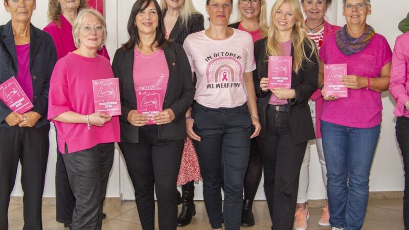 Pinktober in Hilden: Gemeinsam für Aufklärung und Solidarität
