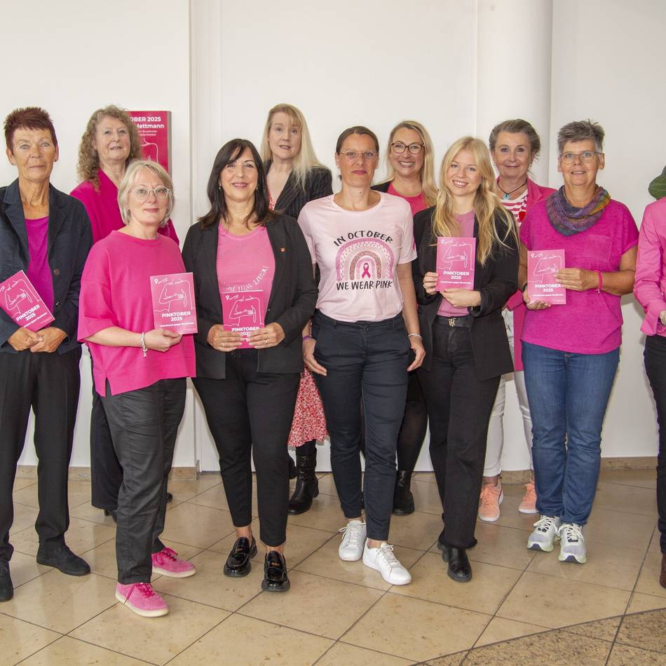 Pinktober in Hilden: Gemeinsam für Aufklärung und Solidarität