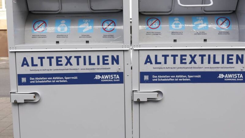 Erneuerung an 18 Standorten in Düsseldorf: Neue Altkleider-Container sollen Plünderungen verhindern