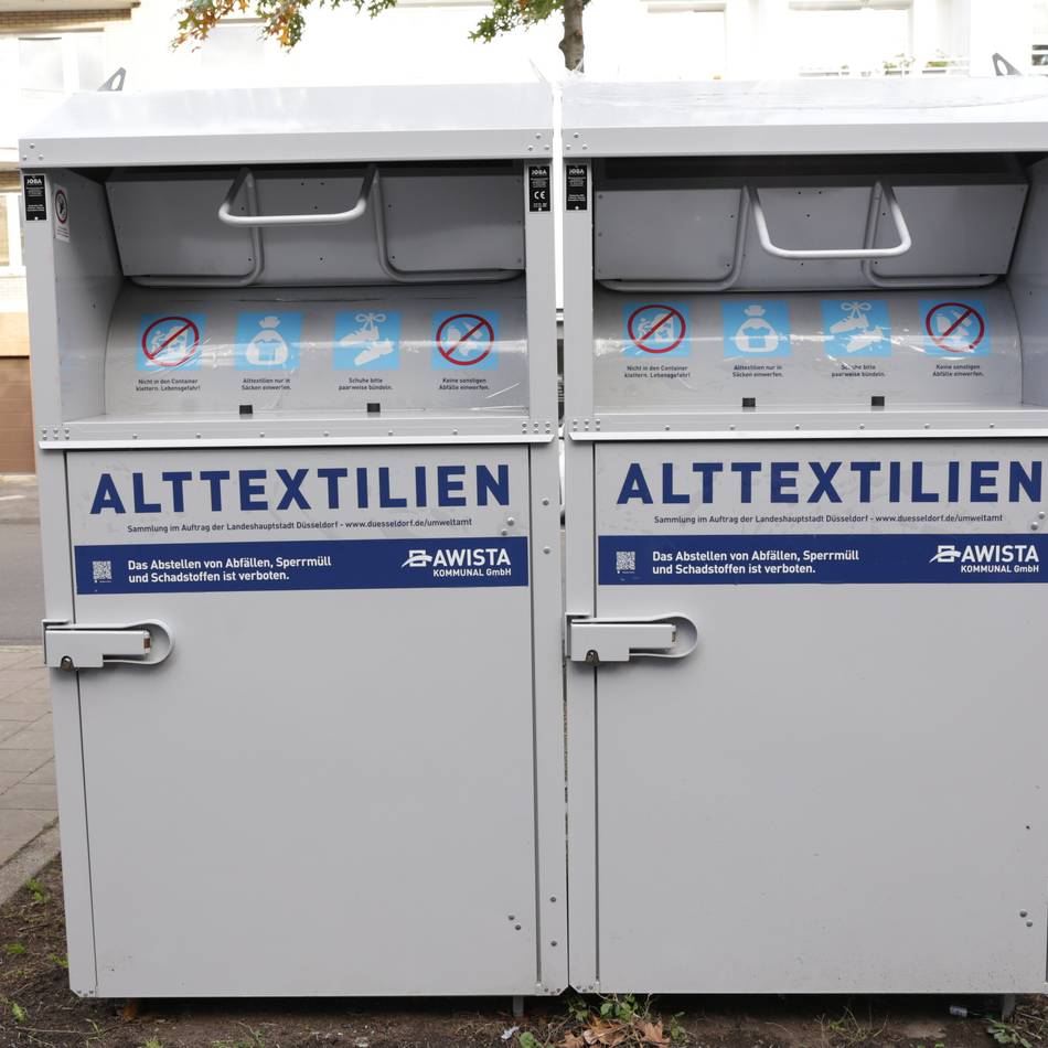 Erneuerung an 18 Standorten in Düsseldorf: Neue Altkleider-Container sollen Plünderungen verhindern
