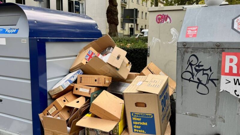 Ein Mülltagebuch aus Krefeld: Am Papiercontainer endet der Anstand