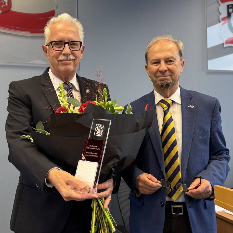 Letzte Sitzung für den Landrat im Kreis Mettmann: Hendeles Abschied nach 123 Kreistagssitzungen