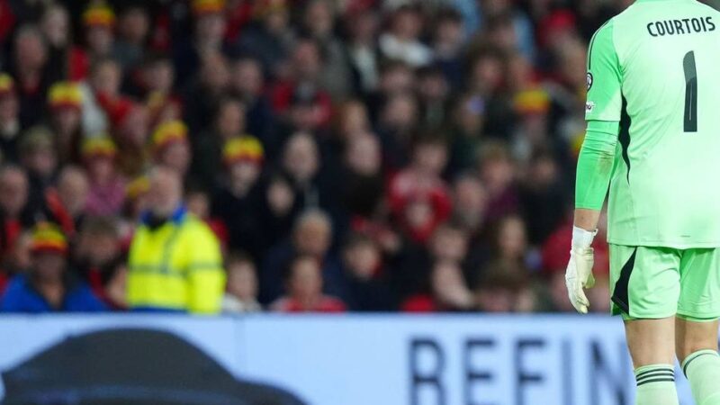 Tierischer Flitzer: Nager stört WM-Quali – Hier jagt Belgiens Keeper Courtois eine Ratte