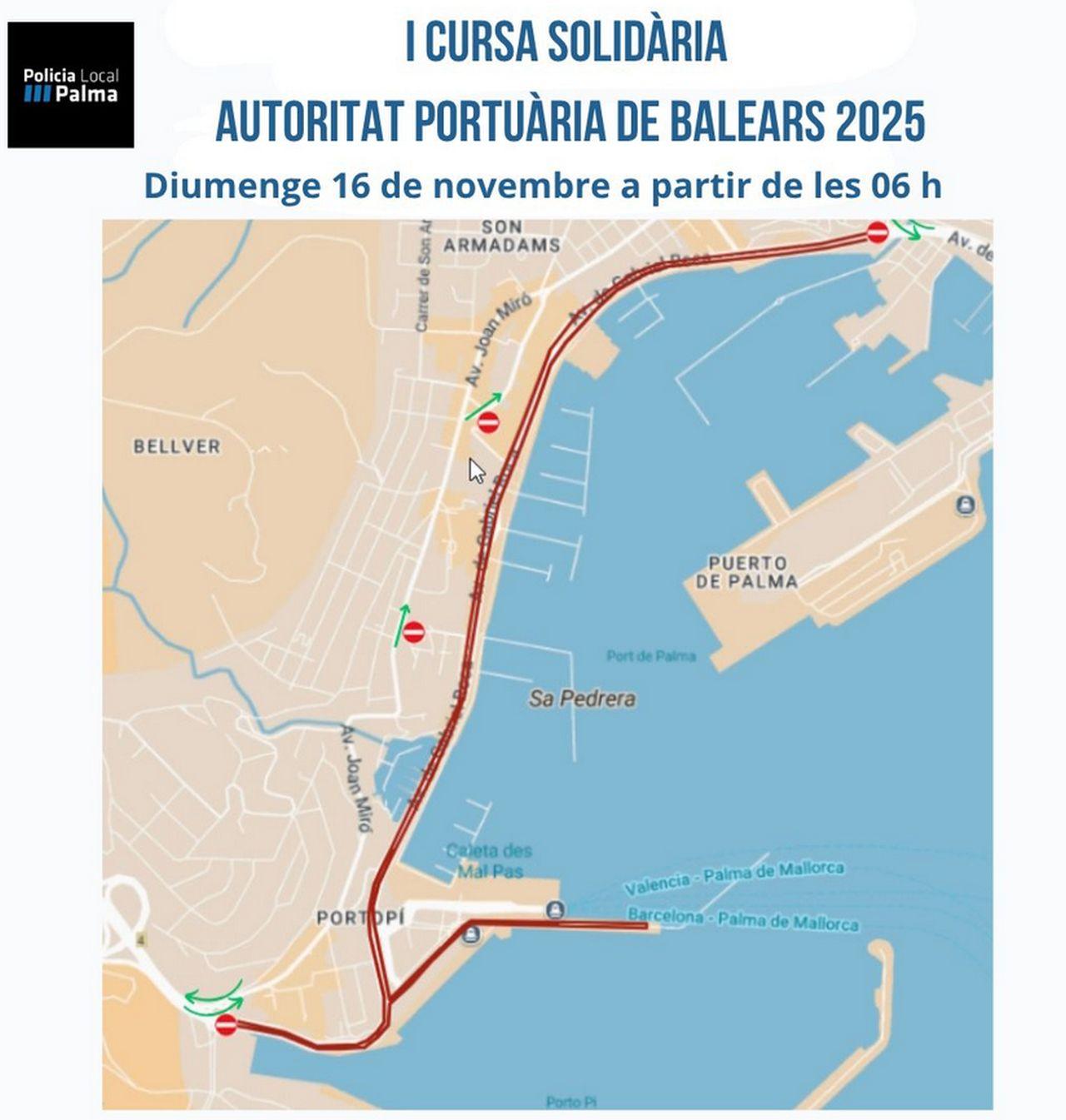 Achtung Autofahrer: Hauptverkehrsachse in Palma an diesem Wochenende gesperrt