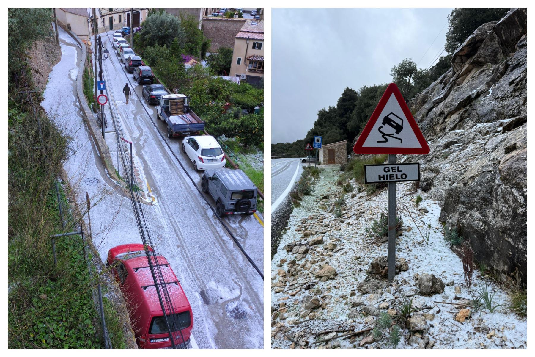 Regen, Schnee, Hagel und heftiger Nordwind: Kaltfront fegt mit Macht über Mallorca hinweg