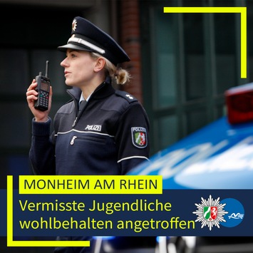 POL-ME: Vermisste Jugendliche wohlbehalten angetroffen – 2511122