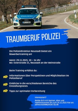 POL-PDNW: Traumberuf Polizei – Bewerbertraining für den Polizeiberuf