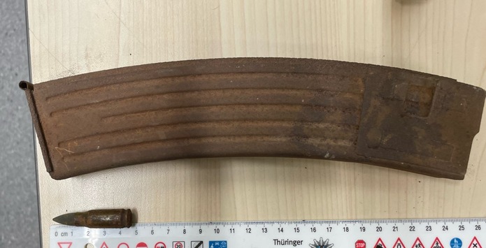 LPI-EF: Gefülltes Magazin bei Bauarbeiten aufgefunden