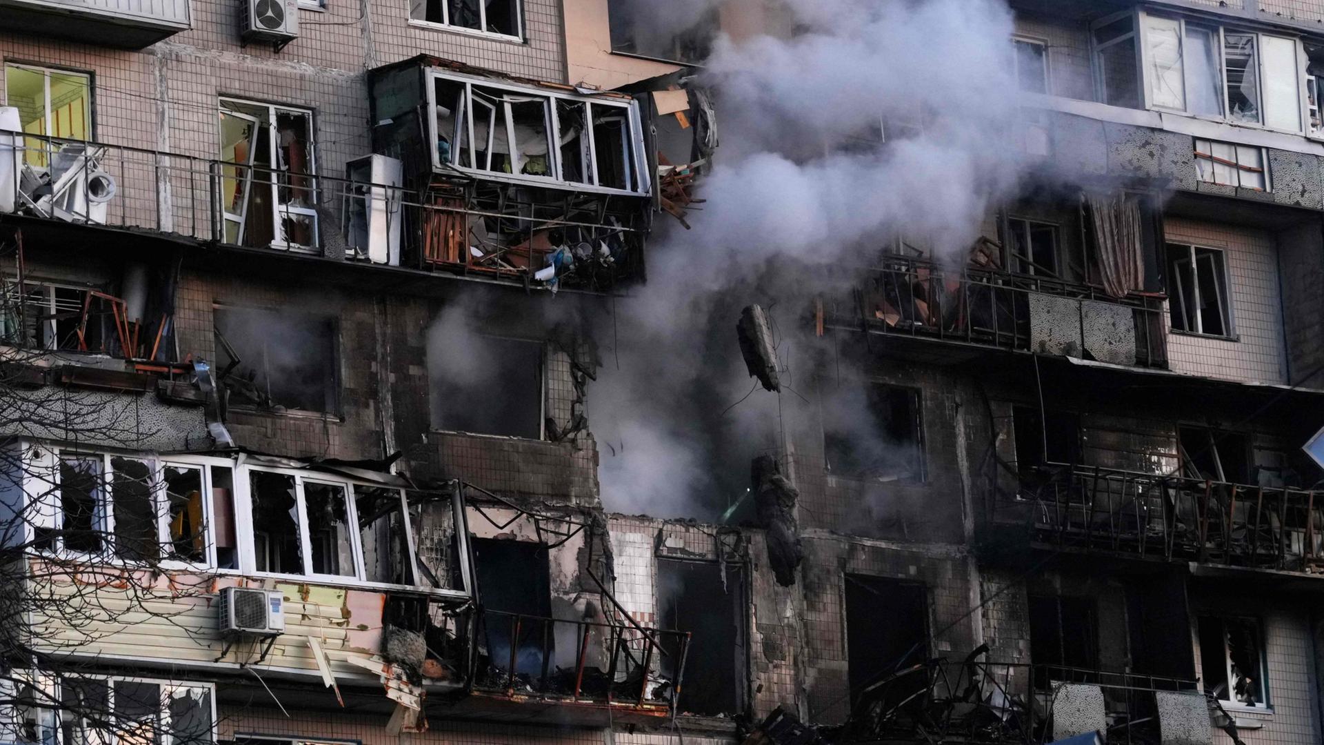 Krieg gegen die Ukraine: Mehrere Tote bei Angriffen auf Kiew