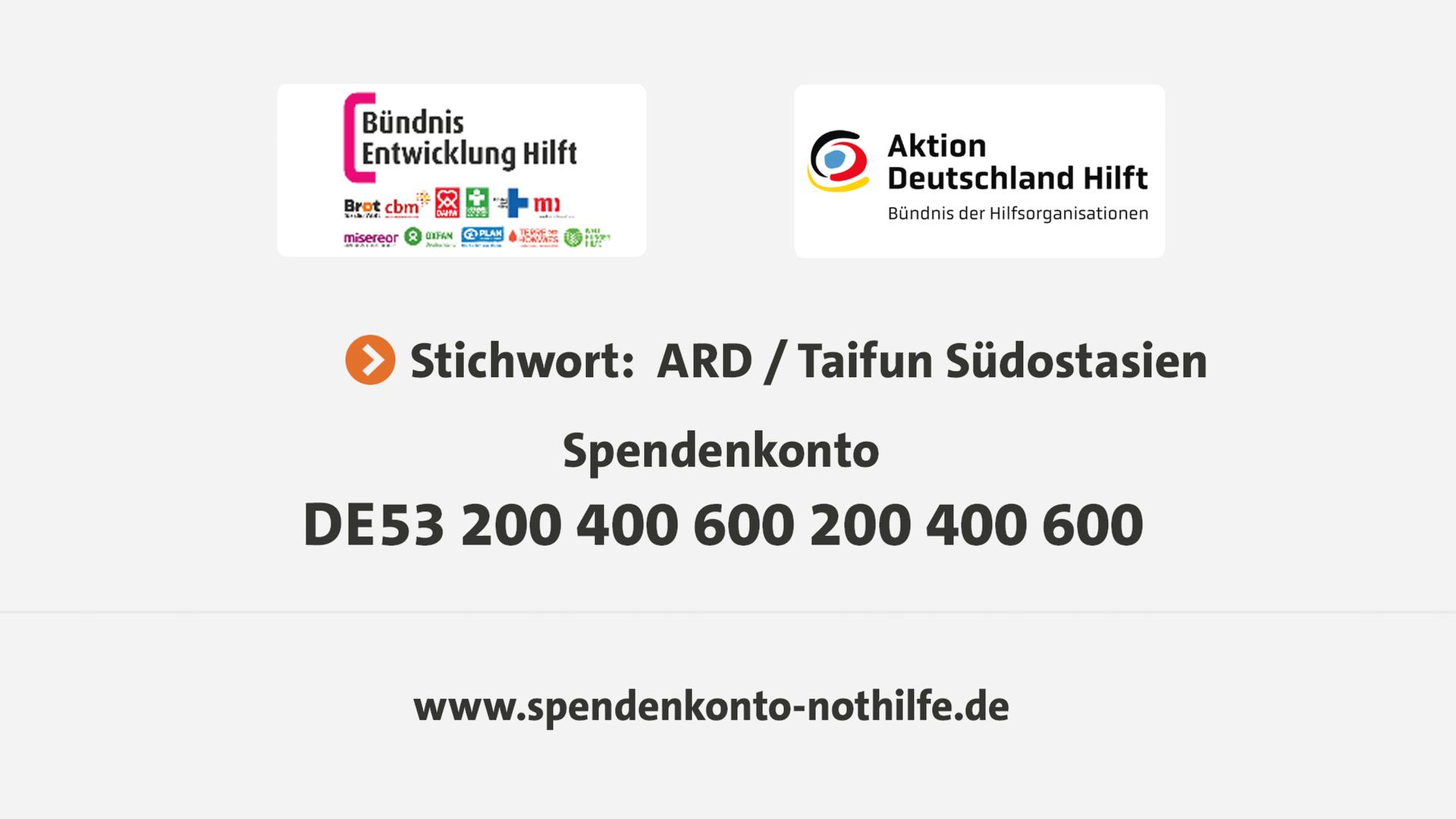 Spenden: Hilfe für die Menschen in Südostasien