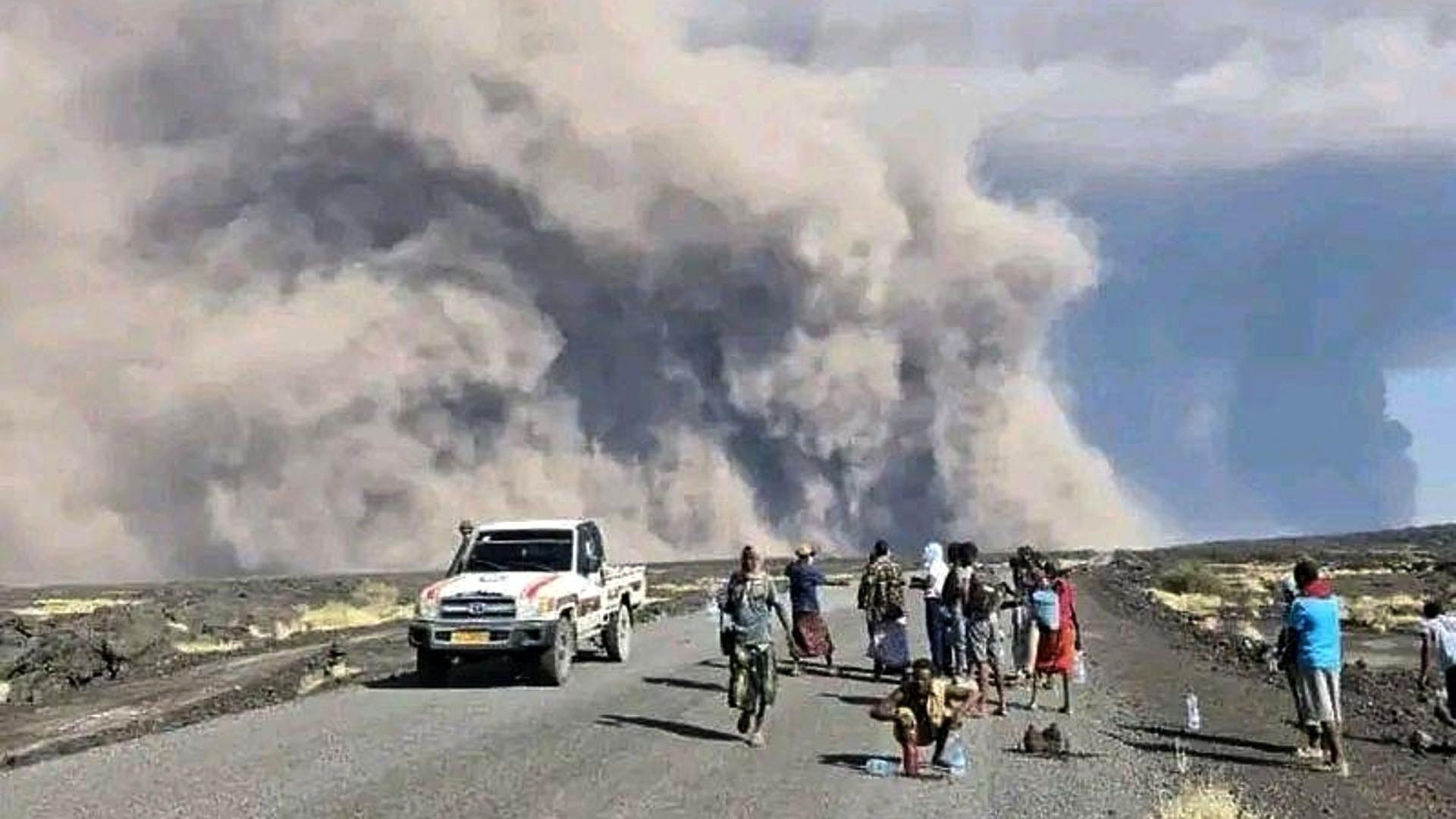 Seit 12.000 Jahren schlafender Vulkan in Äthiopien ausgebrochen