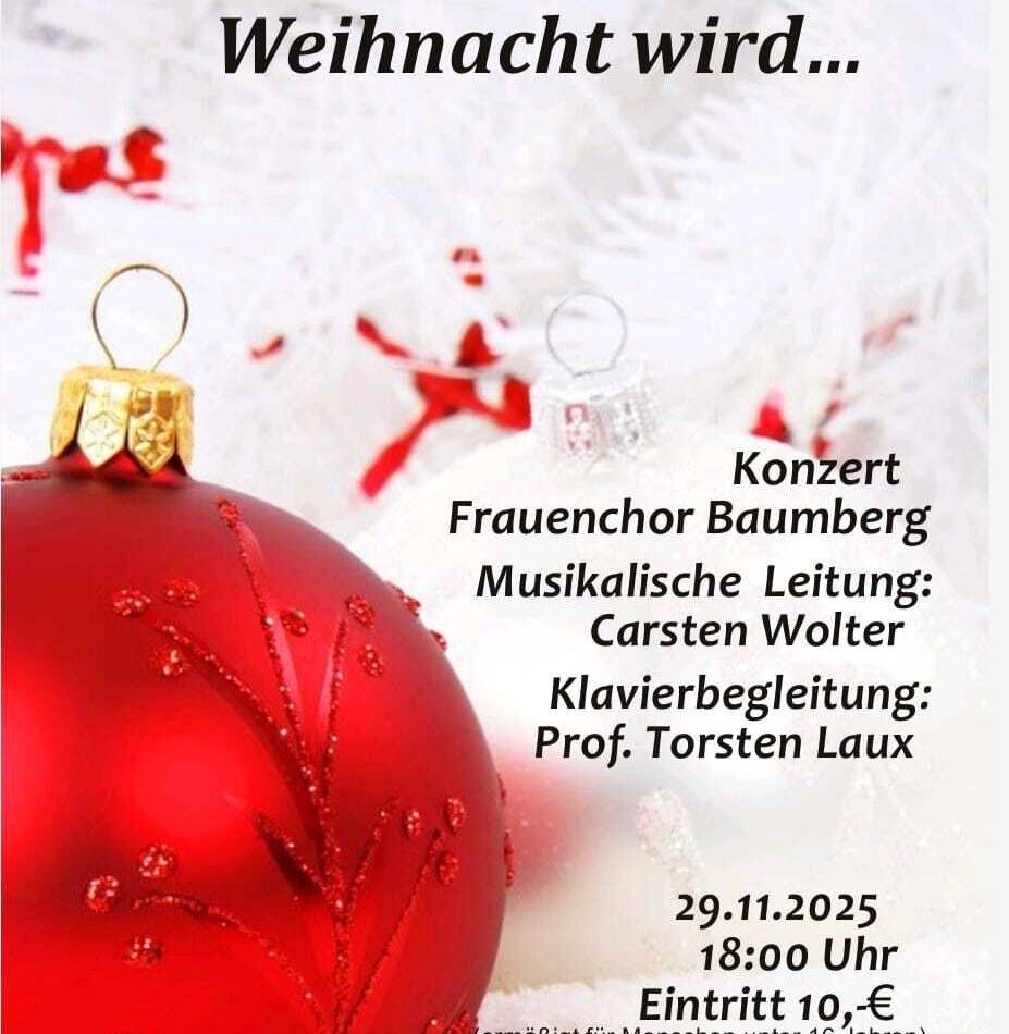 Monheim: Frauenchor Baumberg lädt zum Adventskonzert ein