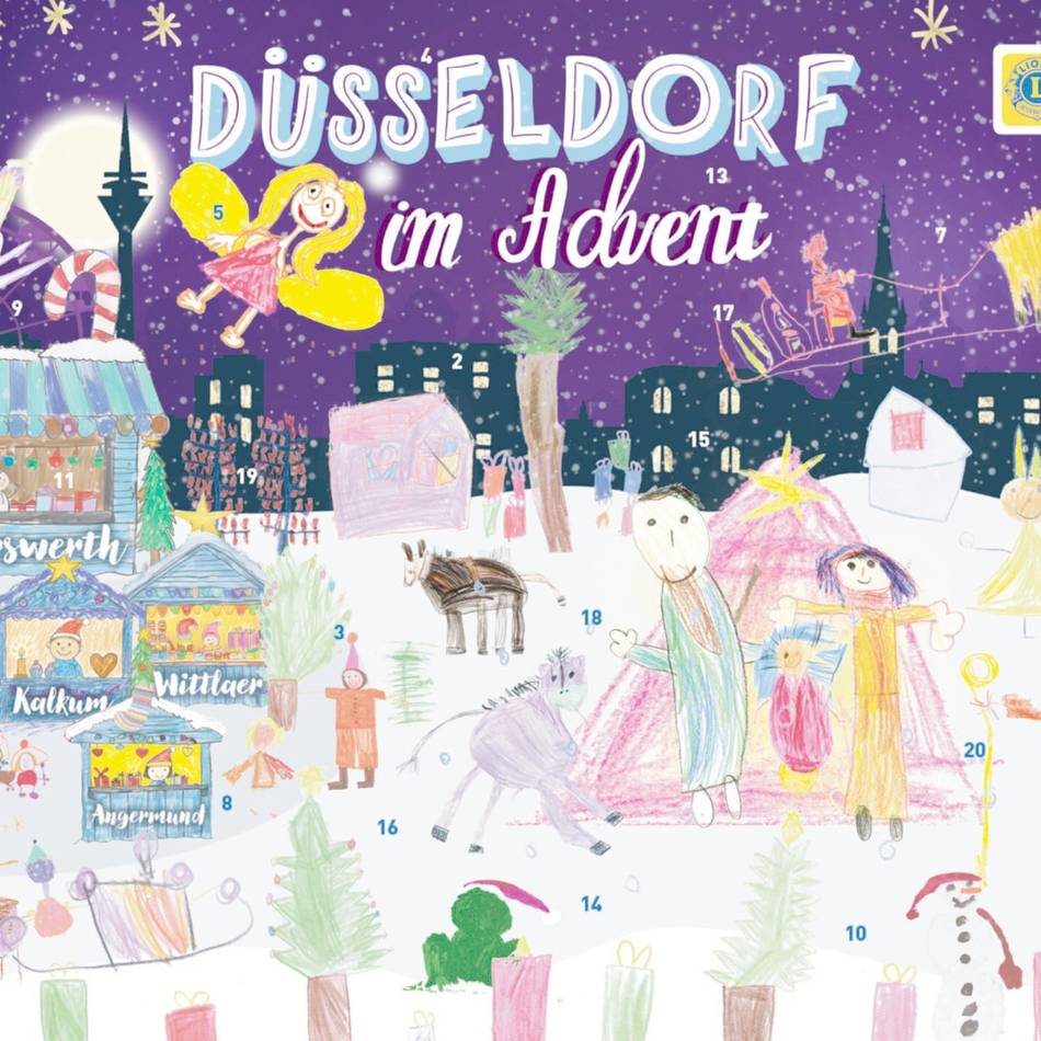 Spendensammlung in Düsseldorf: Lions Club verkauft wieder einen Adventskalender