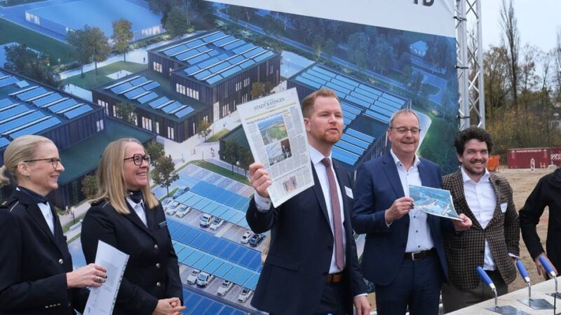 Großprojekte in Heiligenhaus: Am Ziel: Grundstein für Zoll-Trainingszentrum ist gelegt