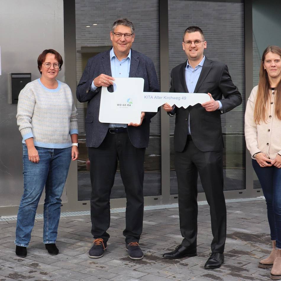 Schlüsselübergabe: Tiefenbroich hat eine neue Kita