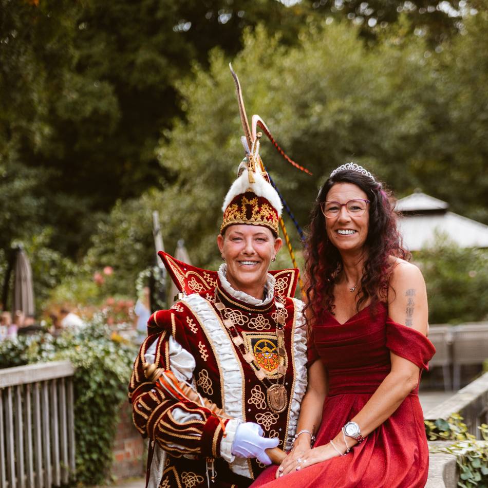 Auch privat ein Paar: Prinz Sandra I und Prinzessin Marion I. – das Prinzenpaar in Voerde