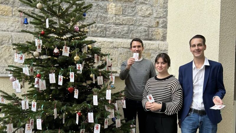 Weihnachtszeit in Mettmann: 150 Wünsche hängen am Wunschbaum im Rathaus