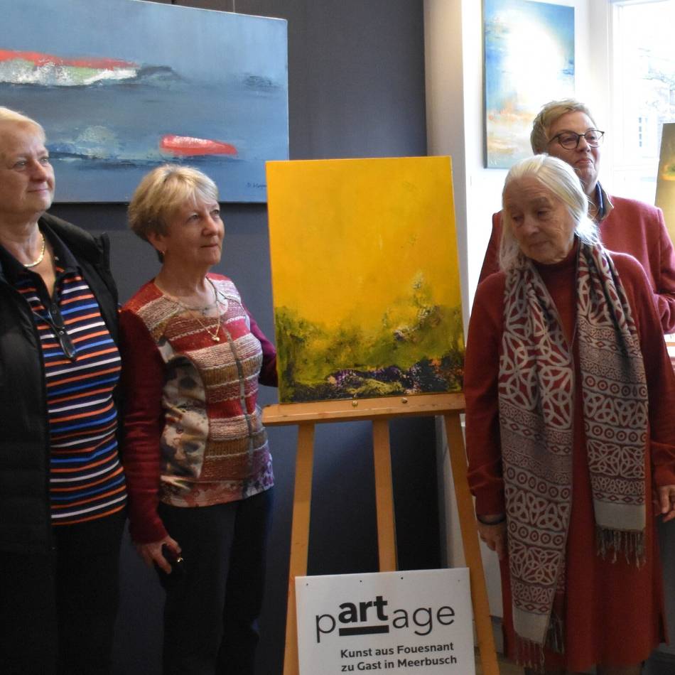 Französische Künstlerinnen unterstützen Meerbuscher Verein: Kunstversteigerung bringt 1650 Euro für „Meerbusch hilft“