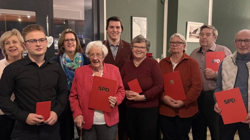 Politik in Heiligenhaus: SPD-Ortsverein Heiligenhaus ehrt seine Jubilare