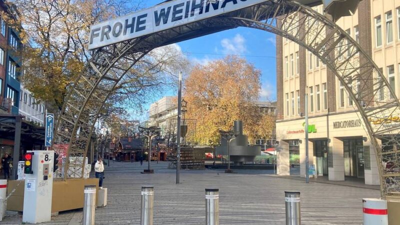 „Umfassende Schutzmaßnahmen notwendig“: So soll der Weihnachtsmarkt in Duisburg sicherer werden