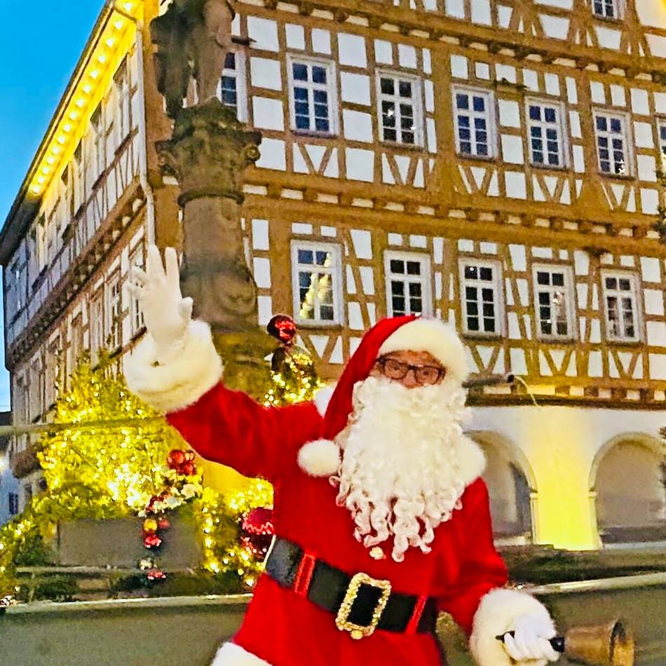 Einsatz als Weihnachtsmann in Hilden: „Ich bin einfach ein riesiger Weihnachtsfan“
