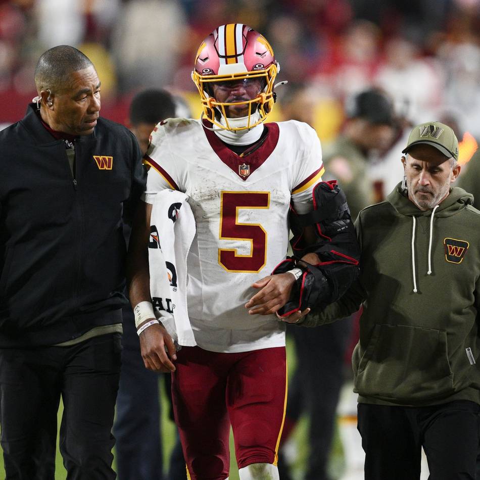 „Bin total fertig“: Washingtons Quarterback Daniels droht lange Pause