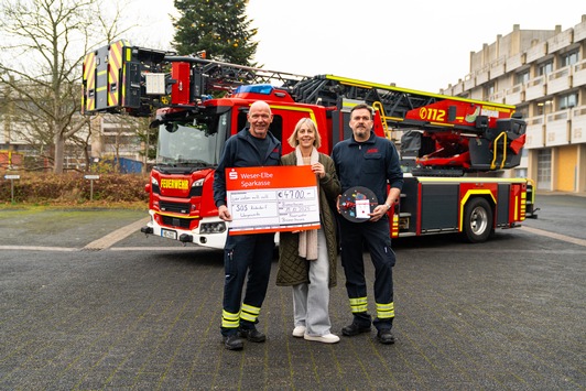FW Bremerhaven: Einsatzkräfte der Feuerwehr Bremerhaven spenden für das SOS-Kinderdorf Worpswede
