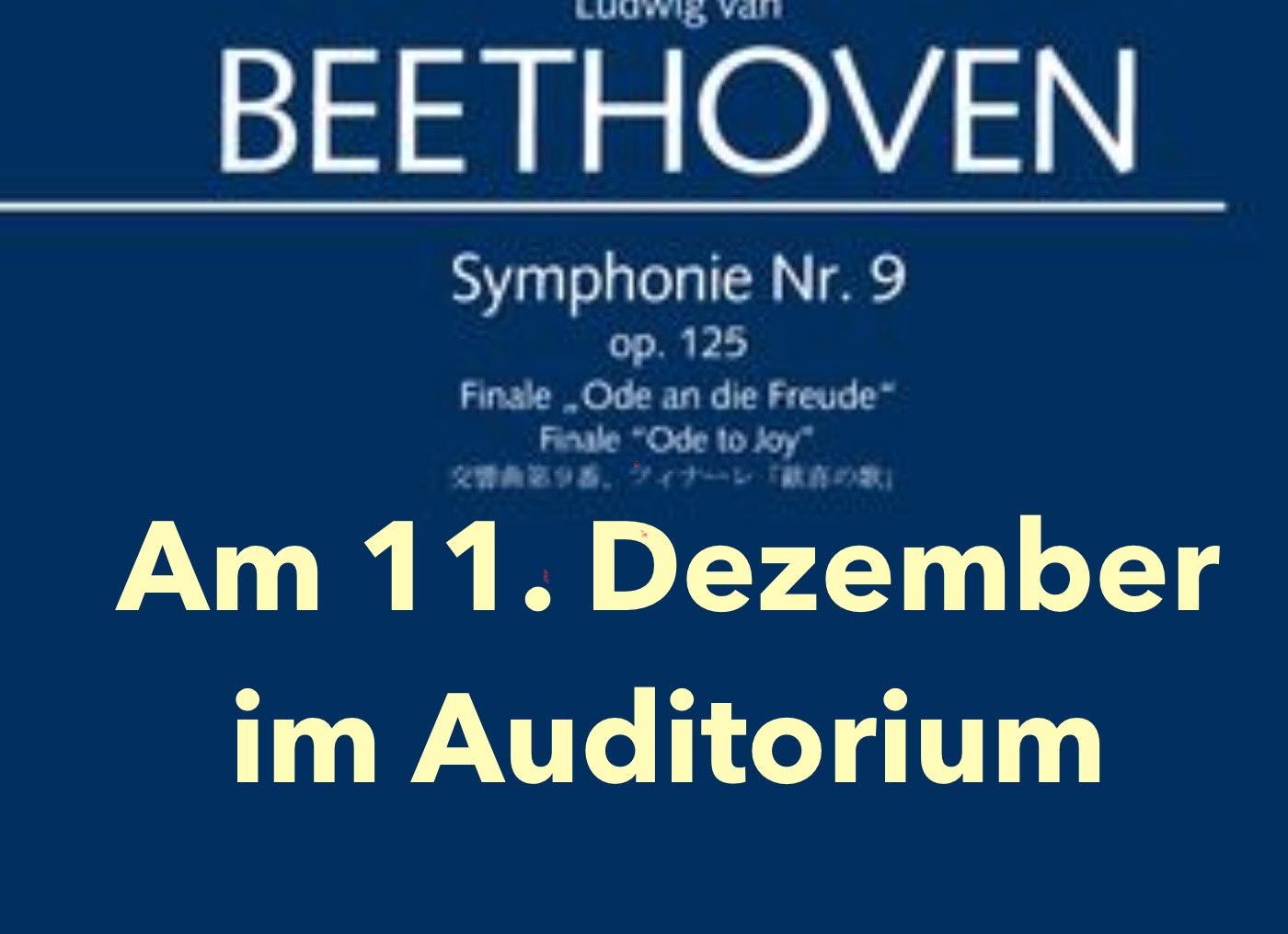 Konzertführer: „Freude, schöner Götterfunke“ als voregzogenes Weihnachtsgeschenk des OSIB