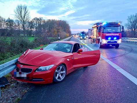 FW Hünxe: Verkehrsunfall auf der BAB 3